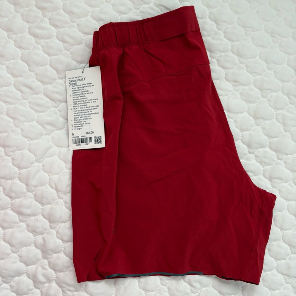 Lululemon Surge Shorts, 6”